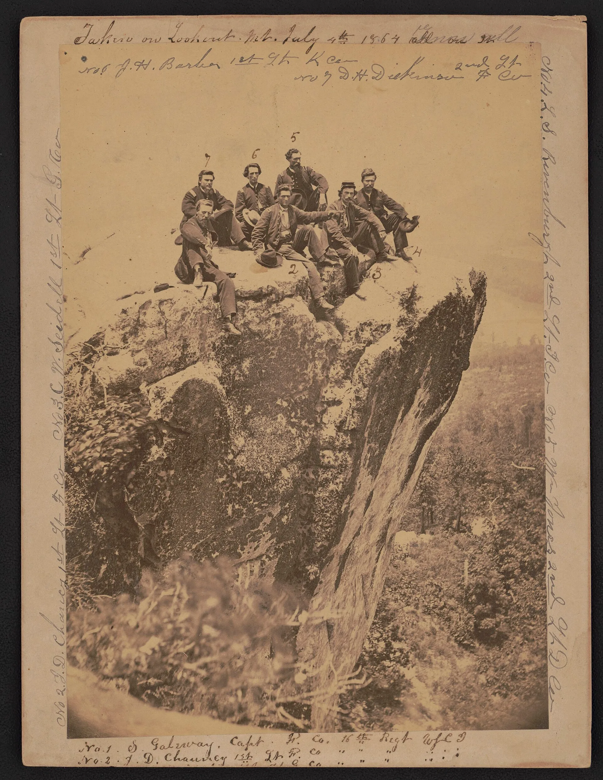 第16美國有色步兵團軍官合影,1864年;非宣言當日。